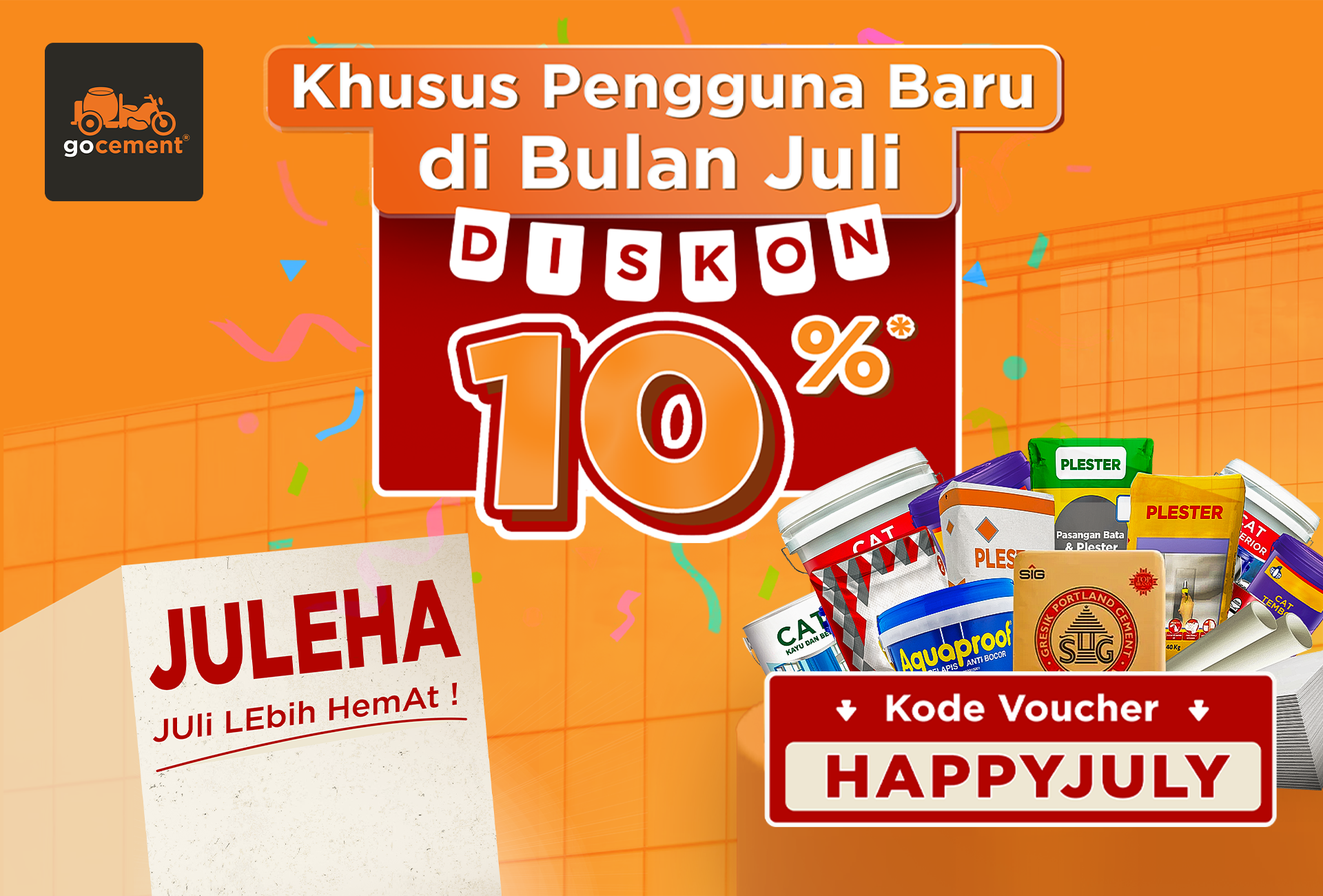 Promo Spesial Juli, Belanja Bahan Bangunan Banyak Diskon !