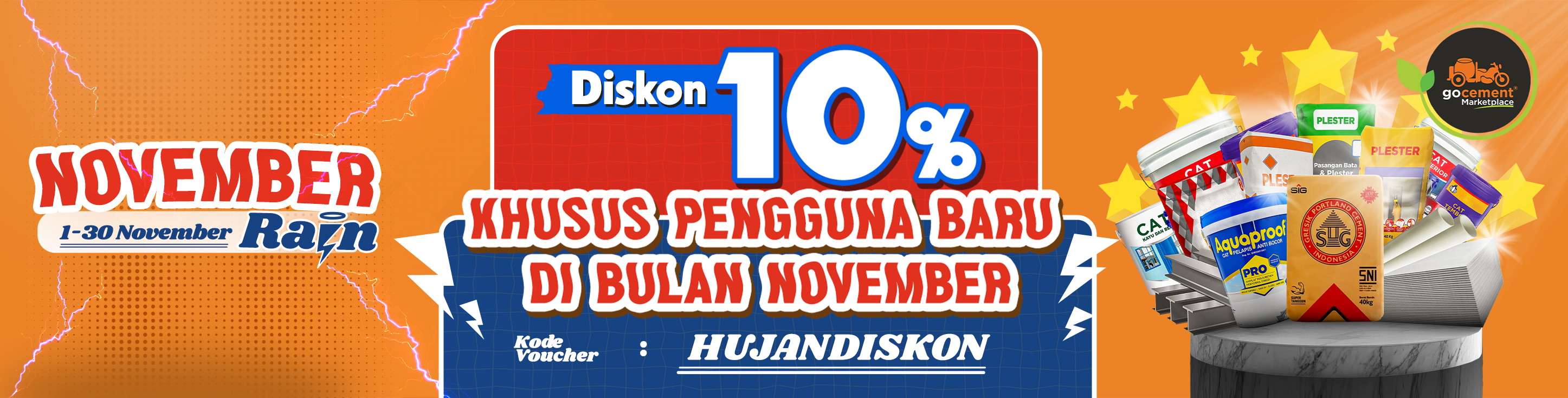 Promo Belanja Bahan Bangunan : Paling Lengkap, Paling Hemat !